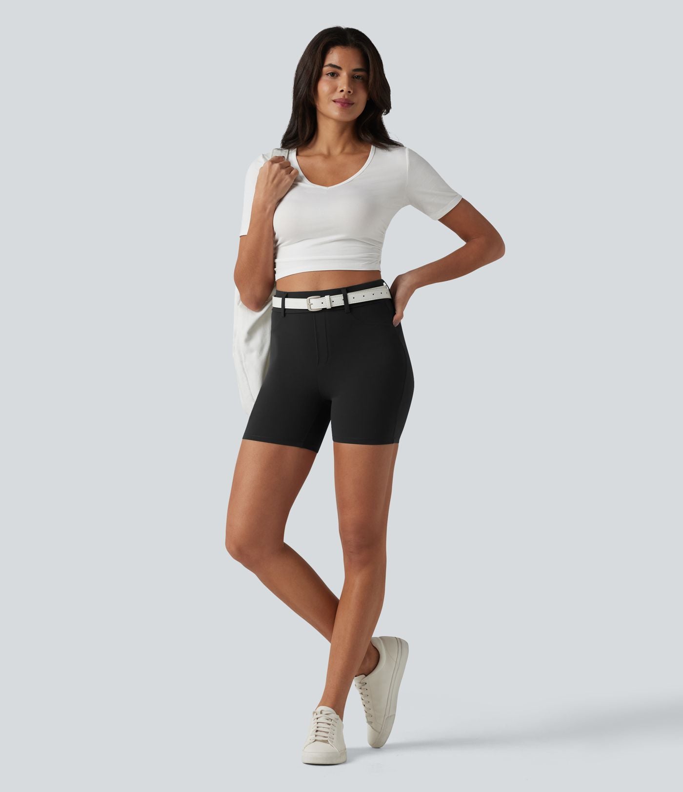 Halara UltraSculpt™ Cycliste casual 12,5 cm taille haute avec poches