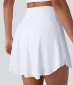 Jupe-short 2-en-1 mini de vacances taille haute croisée à séchage rapide avec poches latérales effet frais InstantCool