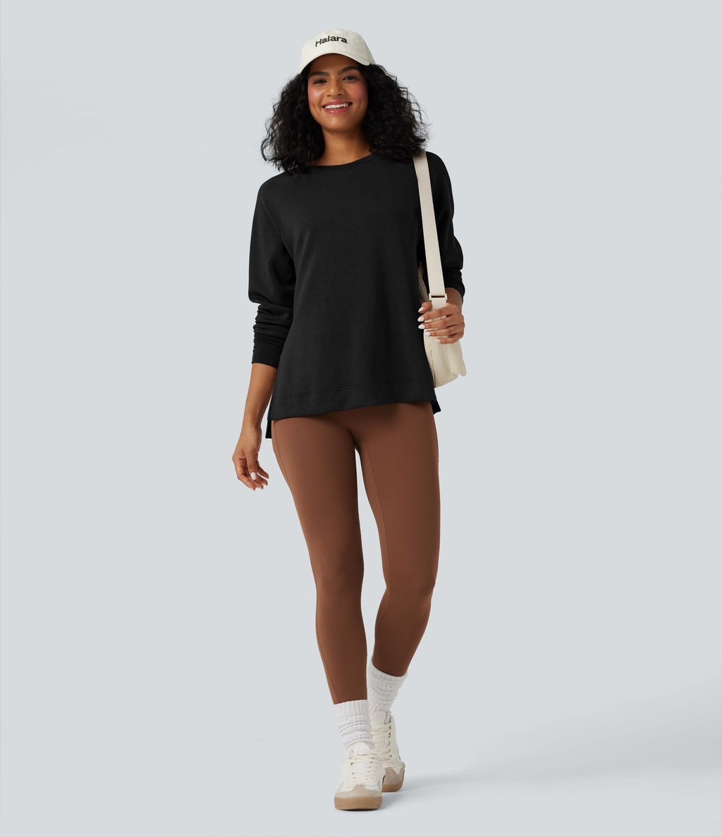 Sweat-shirt décontracté SpacerTek™ col rond et manches longues