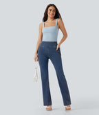 Jean décontracté à coupe bootcut gainant taille haute avec poches Halara Flex™