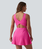 Robe de sport mini 2-en-1 SoftlyZero™ Airy col U poches effet frais InstantCool danse bonnets E-G, accès facile Easy Peasy