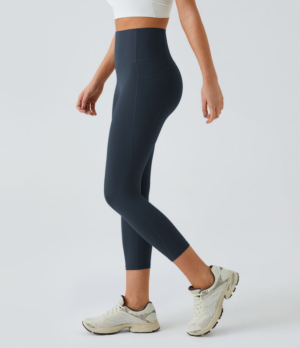 Legging corsaire d'entraînement gainant taille haute avec poches Halara UltraSculpt™