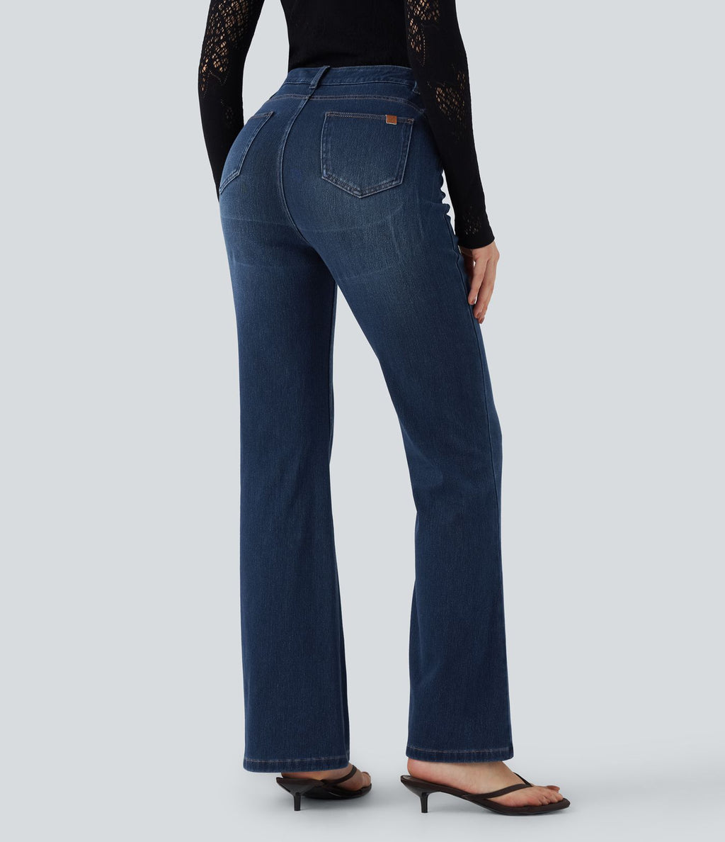 Legging denim bootcut Halara Flex™ gainant effet push-up taille haute avec poches
