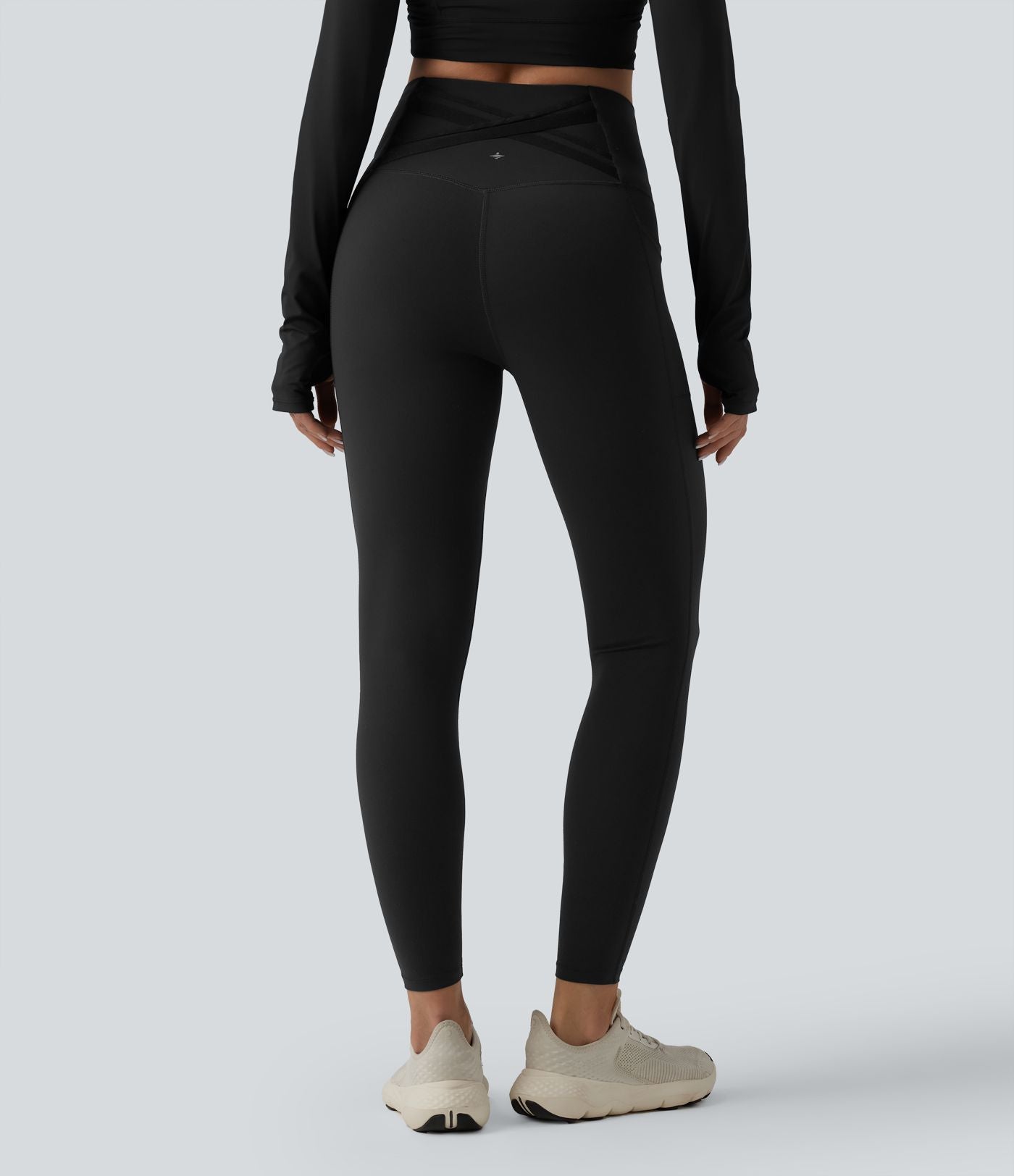 Halara Ultrasculpt™ Legging de running gainant taille haute dos croisé avec poches