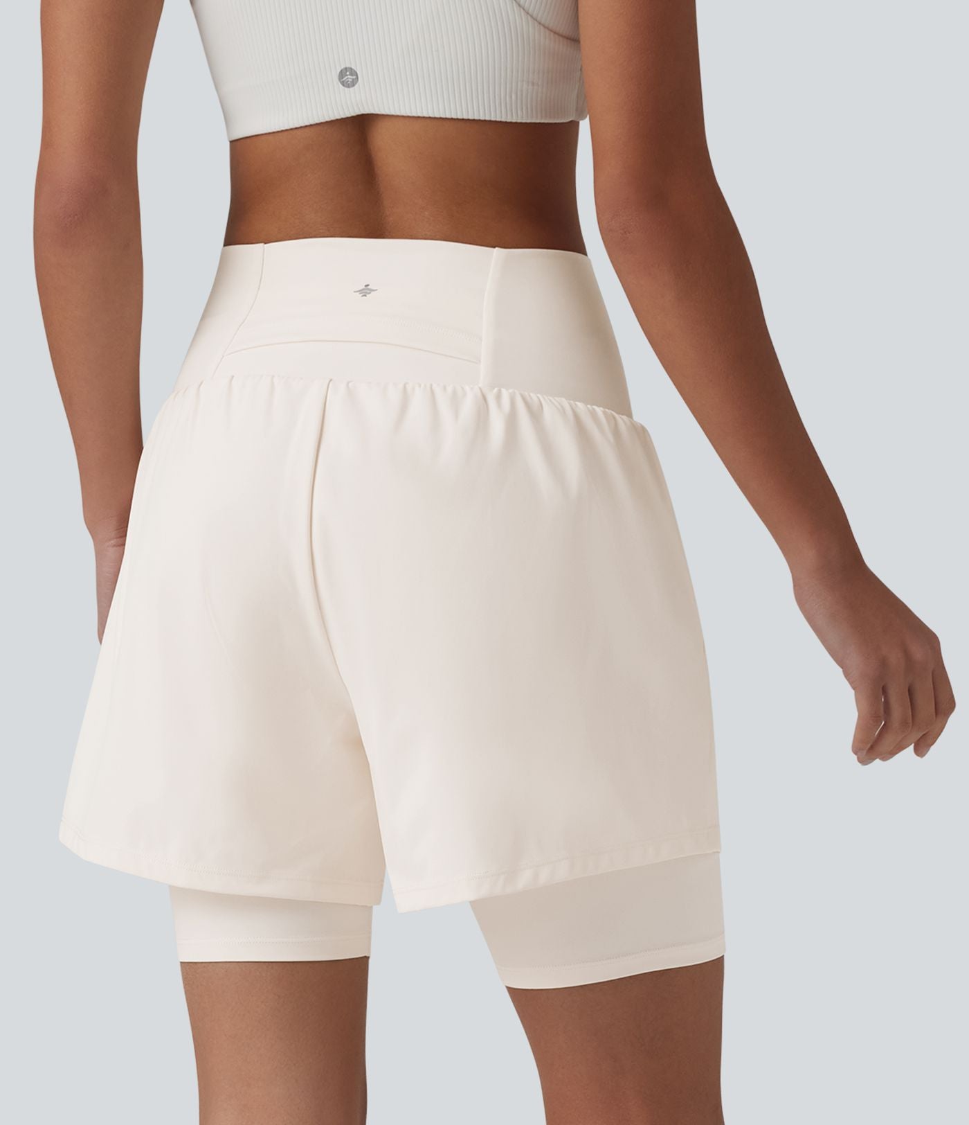 Short de yoga SoftlyZero™ Airy 2-en-1 taille ultra-haute effet frais InstantCool 17,5 cm avec poches