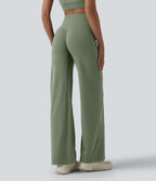 SoftlyZero™ Pantalon yoga coupe droite gainant taille haute à fronces - UPF50+