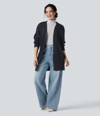 Cardigan manches longues avec poches