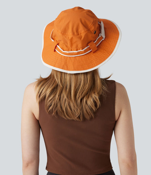 Chapeau de soleil large bord réglable - UPF40+