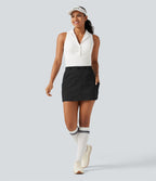 Jupe-short de golf mini taille mi-haute avec poches et porte-tees