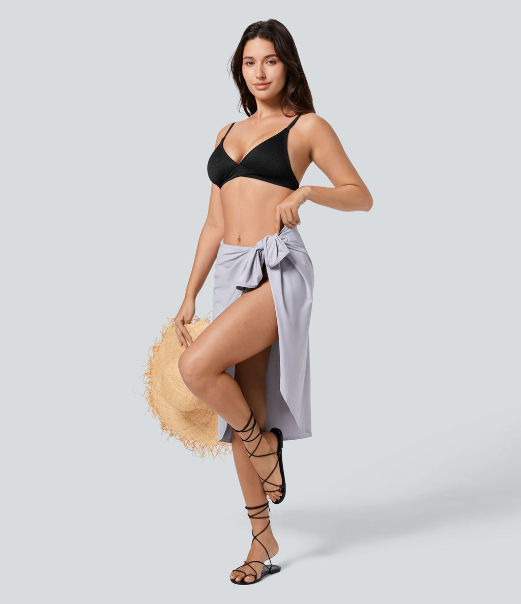 Robe de Plage Fines bretelles croisée dos nu effet portefeuille effet frais InstantCool