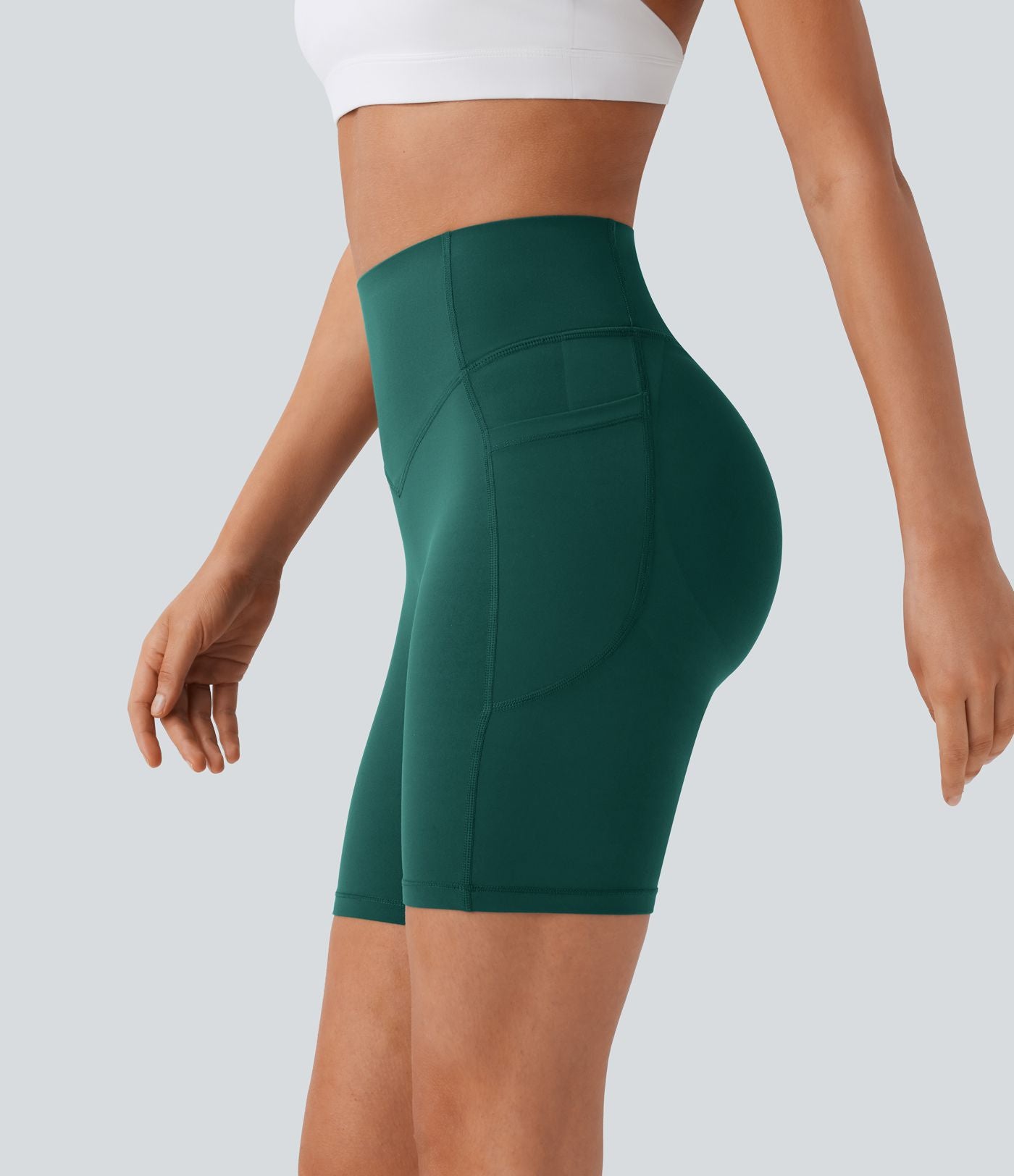 Legging de yoga gainant taille haute chiné à séchage rapide avec poches Halara UltraSculpt™