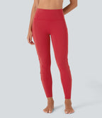 Legging de yoga 7/8 SpeedWave™ taille haute avec poches latérales et empiècements en mesh contrastés à séchage rapide
