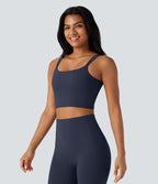 Débardeur yoga court Halara UltraSculpt™ double bretelles torsadé dos nu