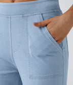 Halara Flex™ Taille Mi-Haute Multiples Poches Jambe Droite Jean Cargo Décontracté Extensible