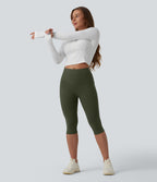 Legging sculptant d'entraînement corsaire Halara UltraSculpt™ taille haute galbant gainant avec poches