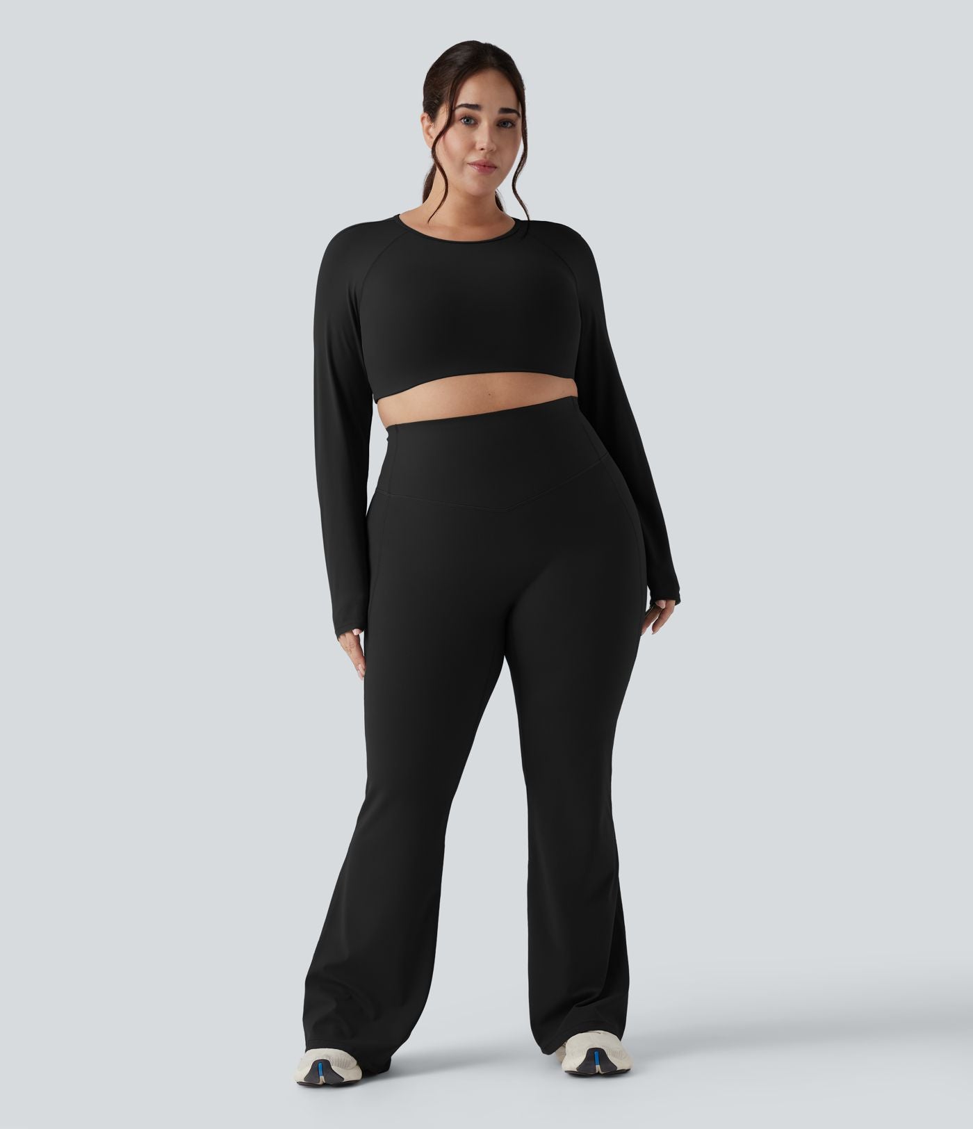 Pantalon yoga évasé gainant sculptant grande taille taille haute Halara UltraSculpt™