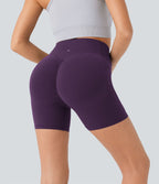 Short cycliste 12,5 cm d'entraînement gainant galbant taille haute avec effet scrunch et poches Halara UltraSculpt™