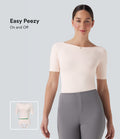 Combinaison de travail lissante décolleté bateau avec bretelles de jambe ajustables sans couture OneForm Seamless Flow - Easy Peasy
