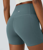 Short cycliste d'entraînement gainant taille haute UltraSculpt™ SoCinched à poches latérales 12,5 cm