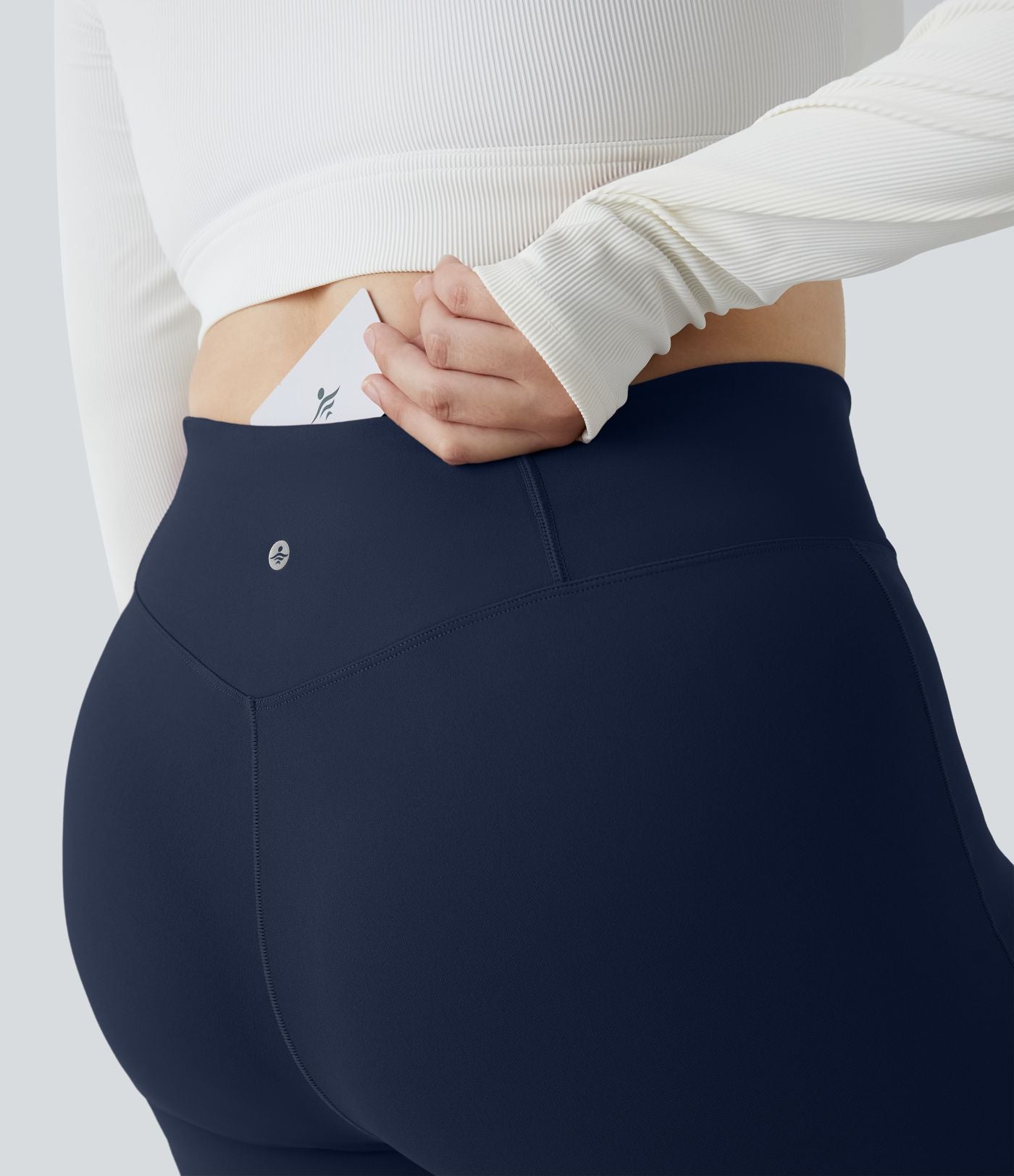 Legging grande taille croisé taille haute DayStretch avec poches