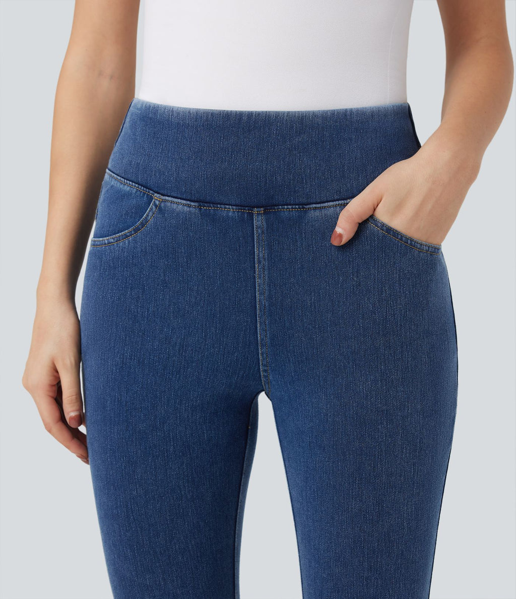Legging 7/8 denim Halara Flex™ SoCinched gainant effet push-up taille haute avec poches
