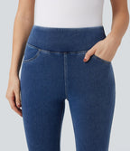 Legging 7/8 denim Halara Flex™ SoCinched gainant effet push-up taille haute avec poches