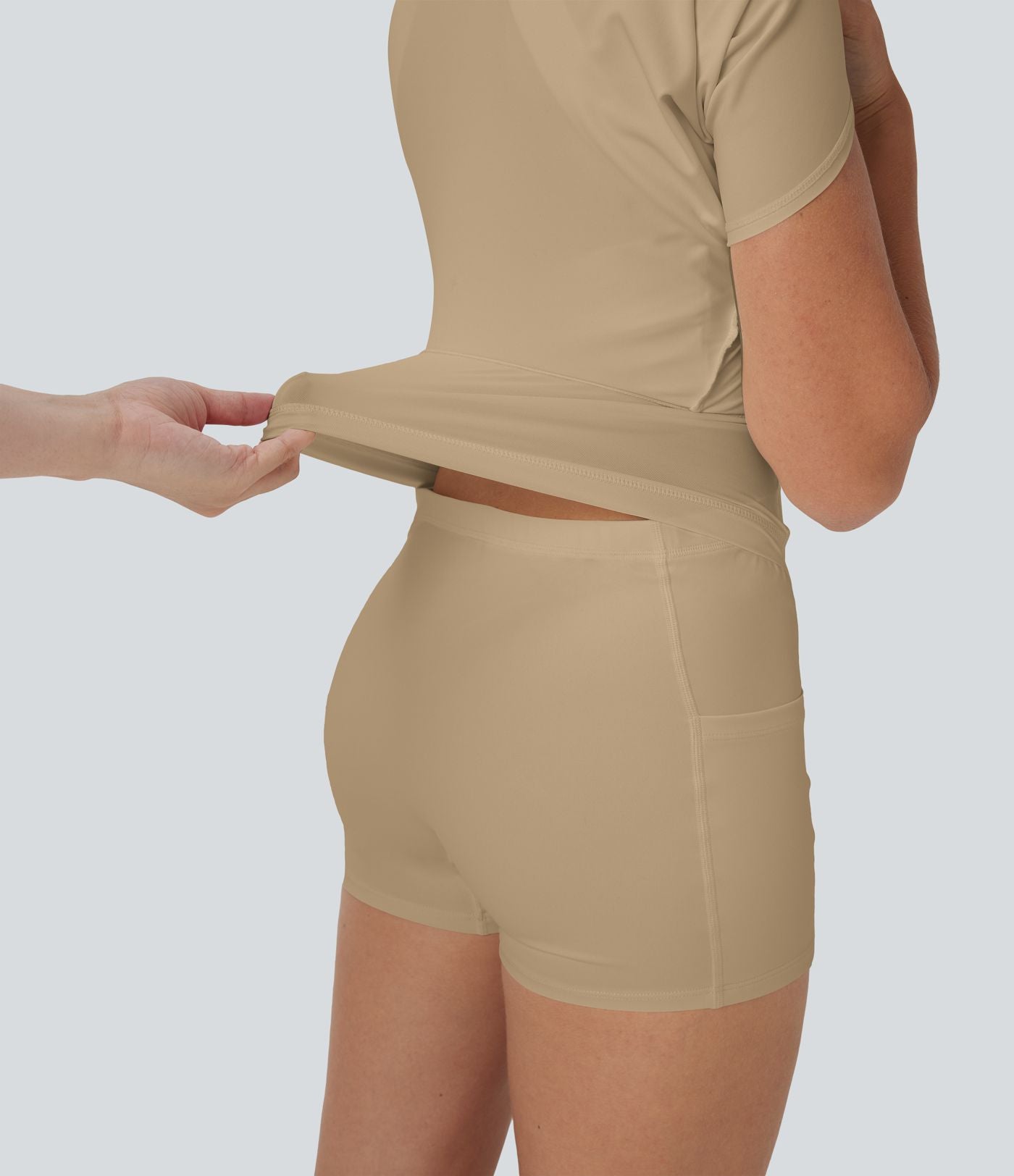 Softlyzero™ Airy Robe de yoga dos nu avec torsade effet fraîcheur et short intégré - Version Easy Peasy