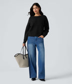 Pull tailleur liens dans le dos manches longues