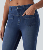 Jean Halara Flex™ skinny décontracté taille mi-haute avec poches