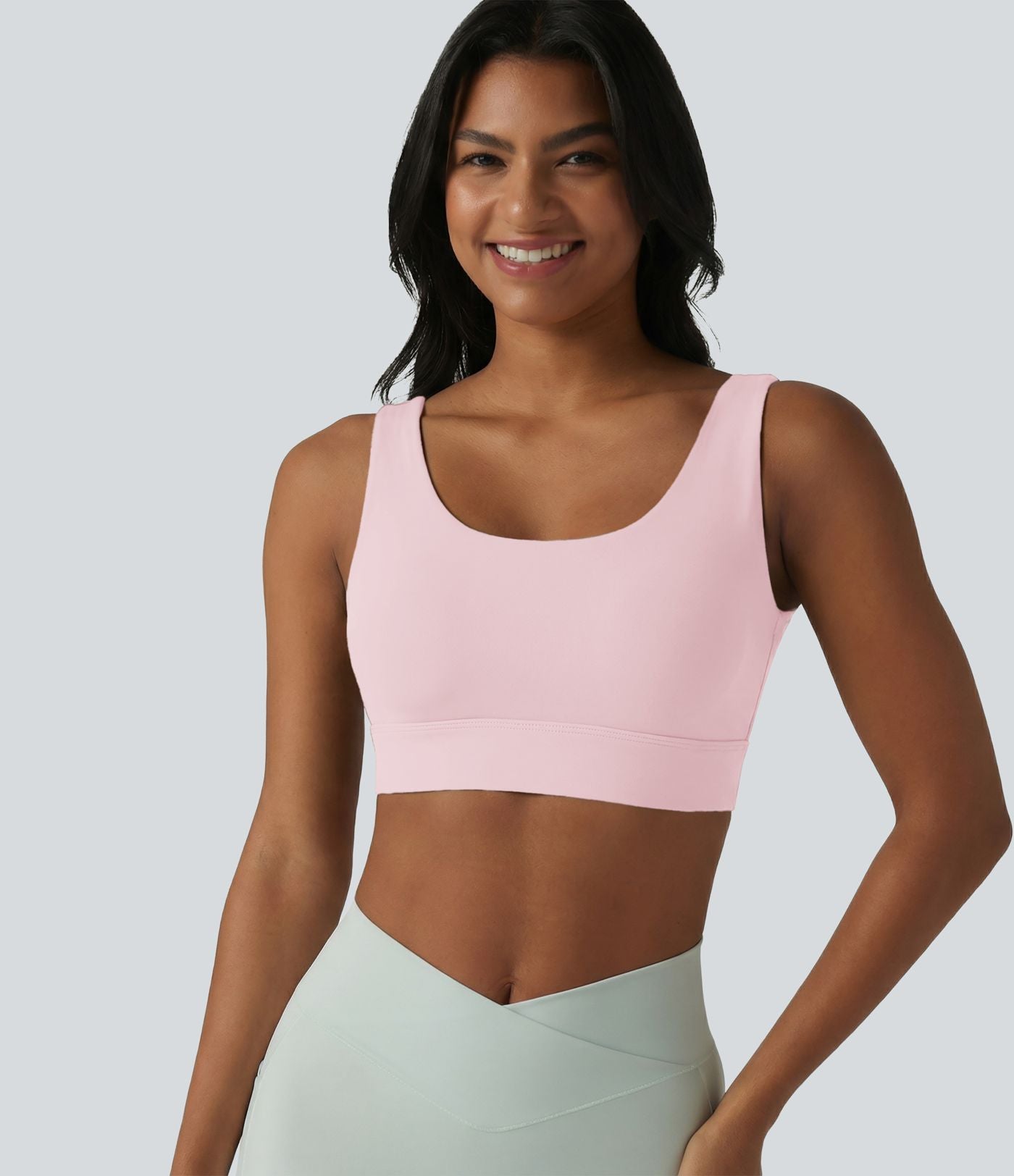Brassière de sport Halara UltraSculpt™ maintien moyen dos nu avec boucle ajustable et brassière intégrée