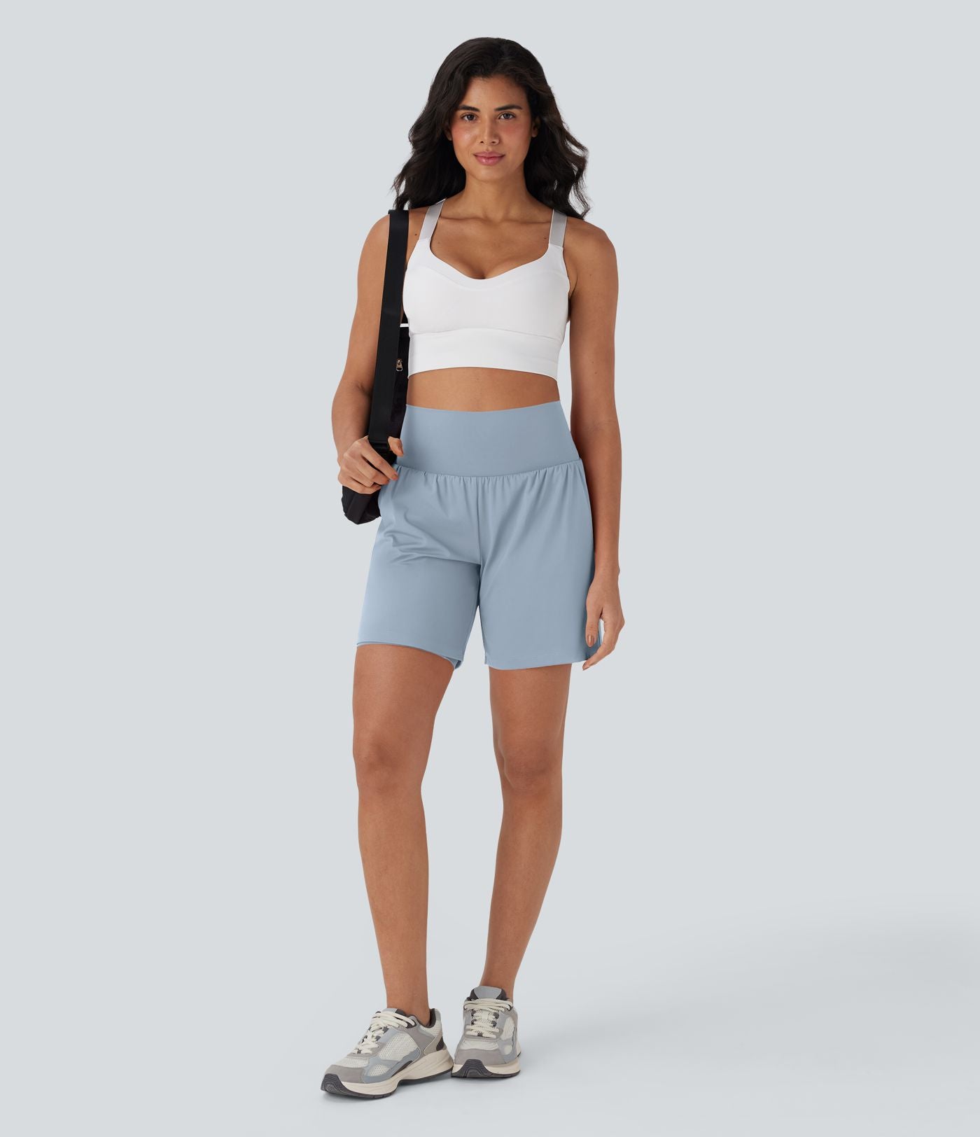Short de yoga SoftlyZero™ Airy 2-en-1 taille très haute avec poches et effet frais InstantCool 17,5 cm