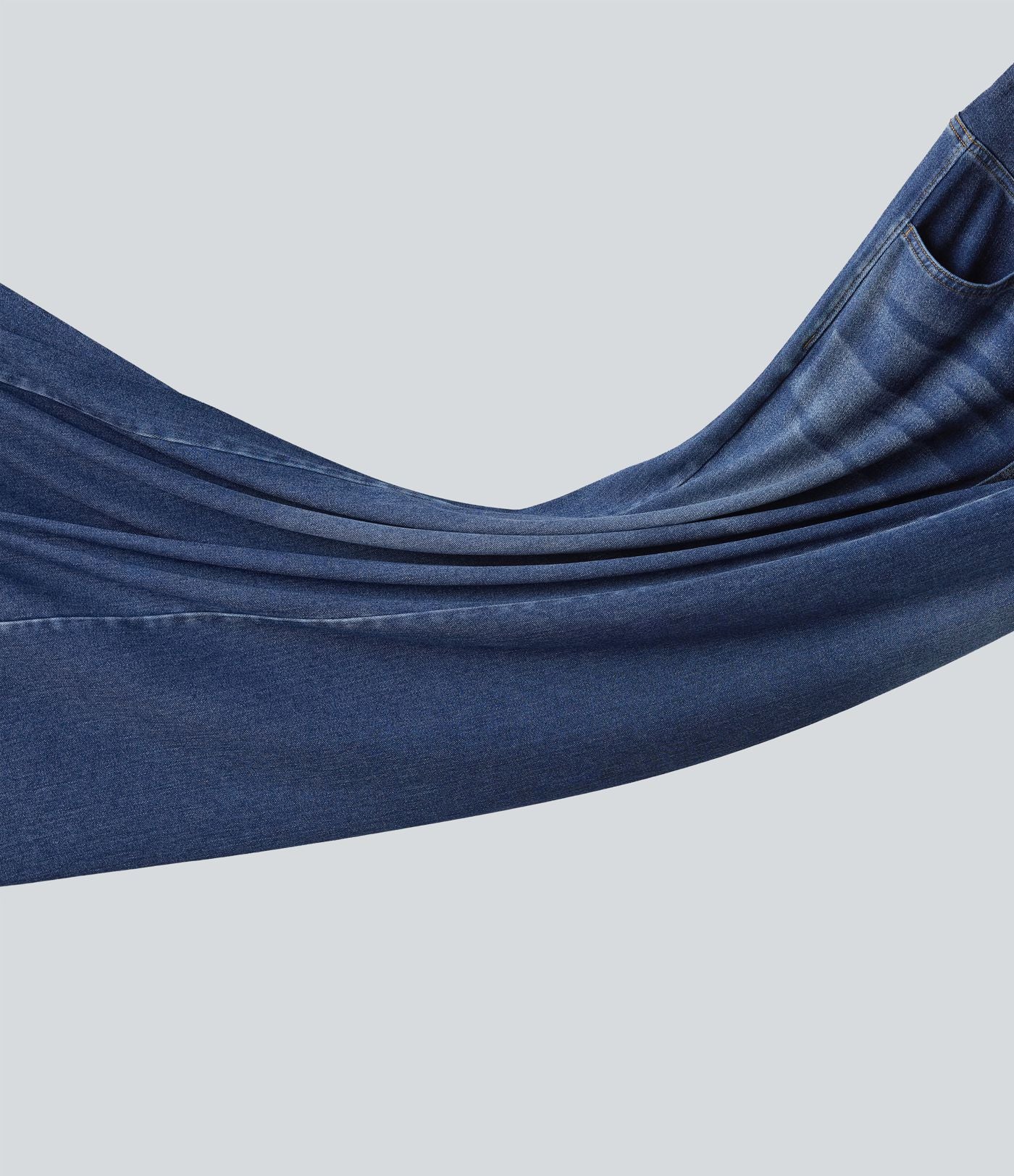 Halara Flex™ Jean large casual taille haute croisée en lyocell drapé lavé avec poches