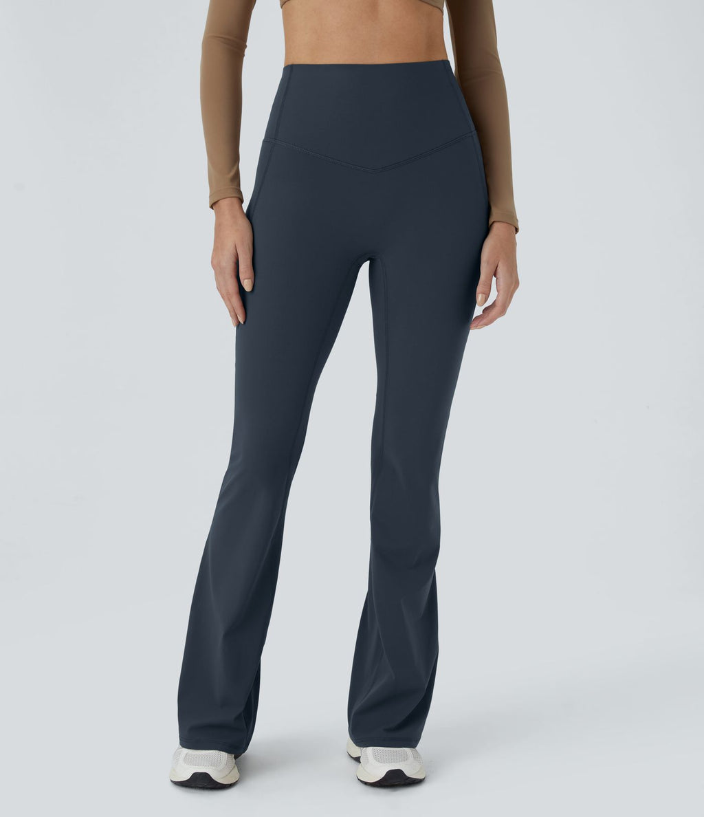 Pantalon 7/8 d'entraînement gainant galbant taille haute avec poches Halara UltraSculpt™