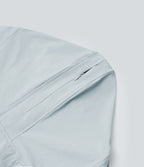 Veste de randonnée à capuche, manches longues, passants pouces et zip avec poches - UPF40+