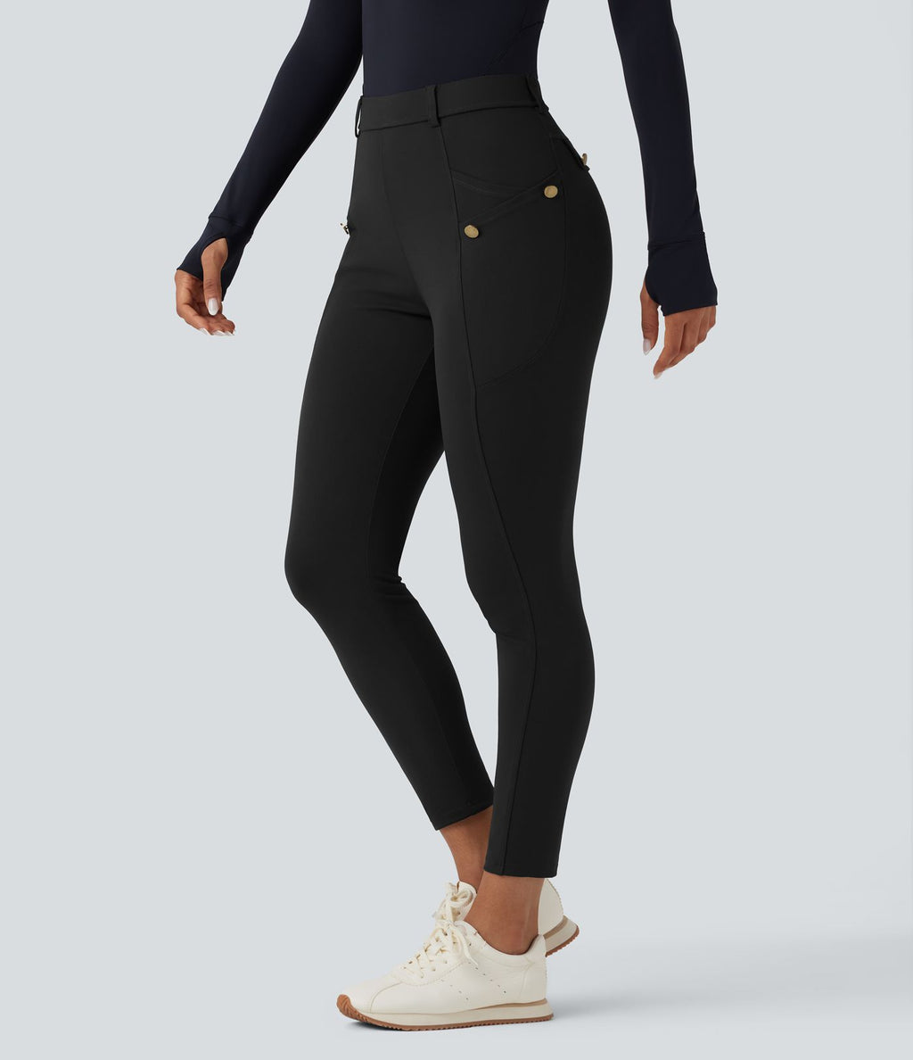 Pantalon ajusté taille haute DayStretch avec poches