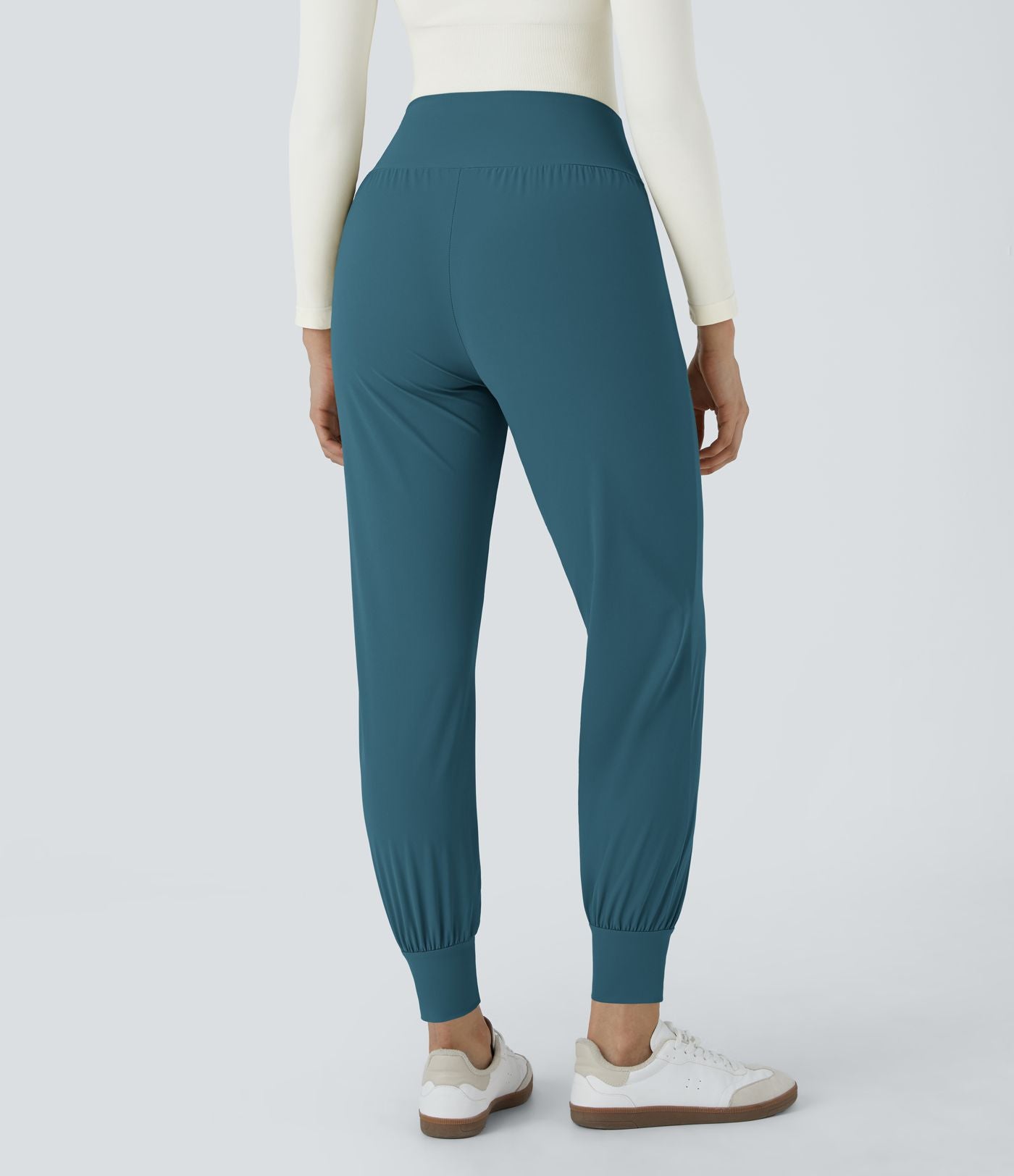 Jogging Casual Uni Taille Haute Poche Latérale
