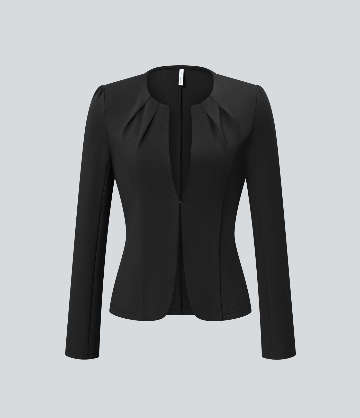 Blazer de travail col rond à agrafes