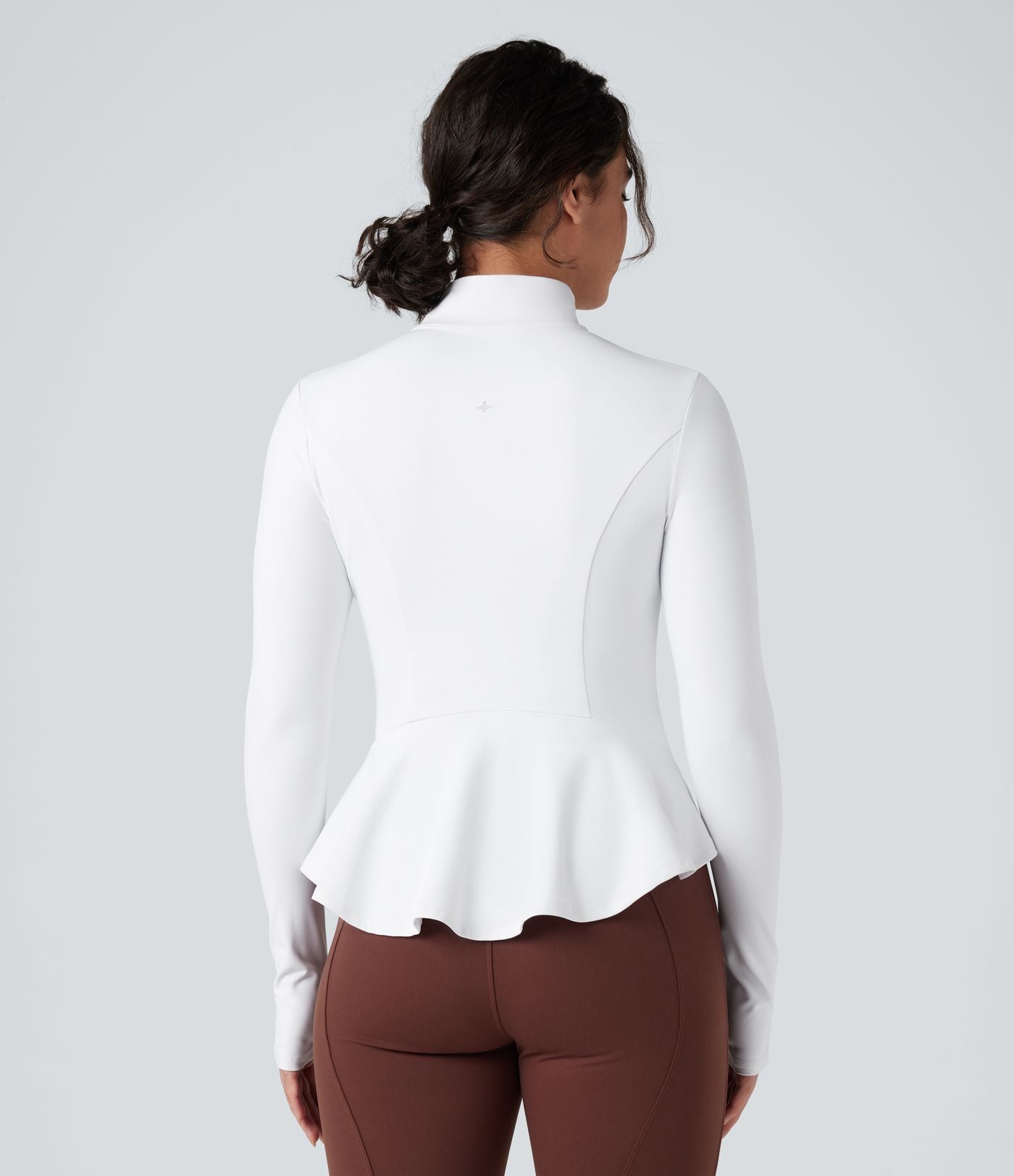 Veste ajustée col montant zippée avec passants pouces et ourlet à volants DayStretch avec poches