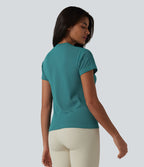 OneForm Haut de sport sans coutures col rond manches courtes en mesh respirant