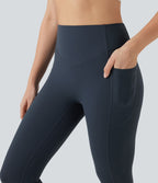 Short cycliste 7,5 cm de yoga gainant taille haute à blocs de couleurs et séchage rapide SoftlyZero™