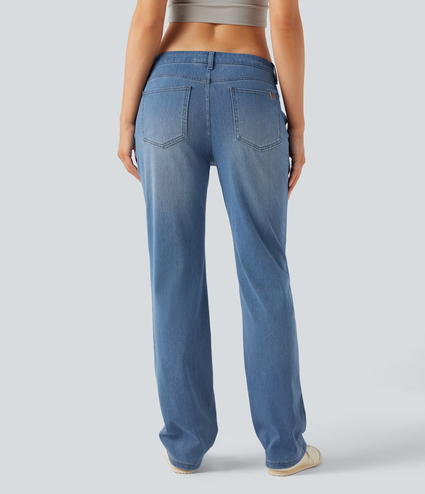 Jean ajusté Halara Flex™ taille basse avec poches