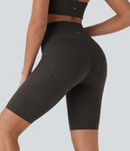 Short cycliste 22,8 cm d'entraînement gainant taille haute avec poches Halara UltraSculpt™