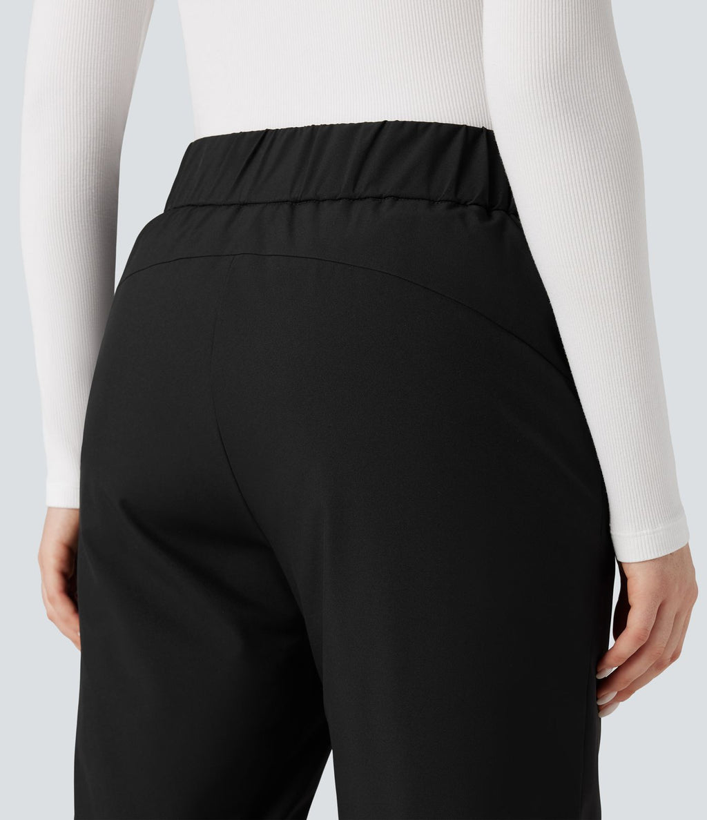 Pantalon randonnée chauffant bootcut taille haute avec poches