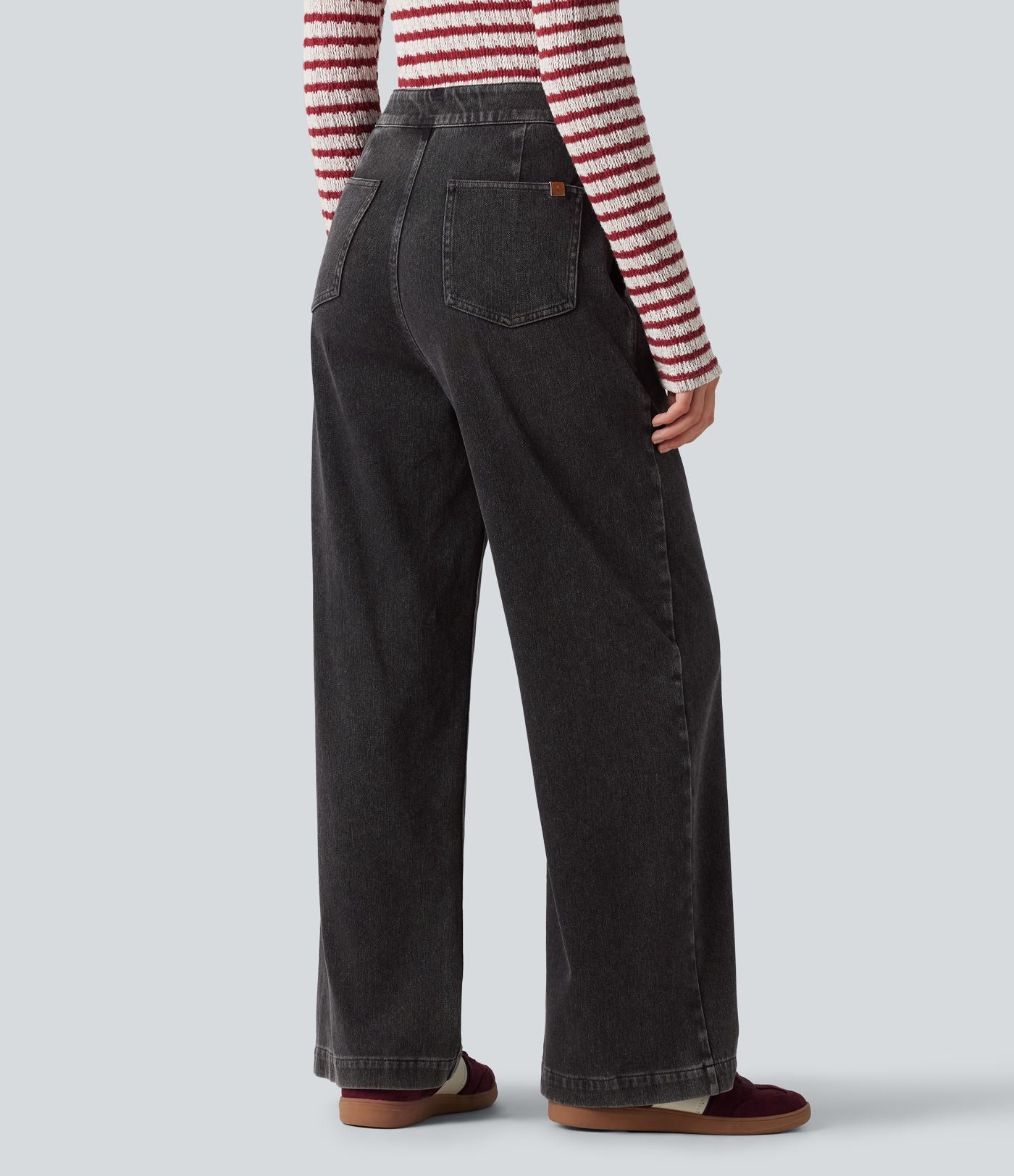 Halara Flex™ Jean droit casual taille haute avec poches