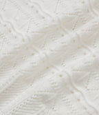 Jupe-pull décontractée 2-en-1 maille ajourée longueur genou taille haute avec poches