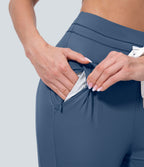 Jogging corsaire de yoga taille haute avec poches latérales Softlyzero™ Plush