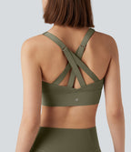 Brassière de sport course SpeedWave™ soutien intermédiaire push-up zip boucle réglable séchage rapide bonnets A-C