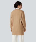 Cardigan manches longues avec poches