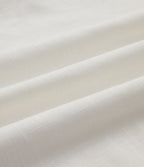Chemise décontractée en lin col ourlet arrondi manches longues boutonnée avec poches