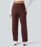 Pantalon de yoga taille haute coupe droite sans couture Seamless Flow